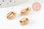 Breloque cauri acier 304 inoxydable doré 11.5mm, x1 (G9667)