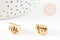 Breloque main poing laiton doré 18k 14mm, Pendentif or pour création de bijoux, x1 (G3565)