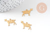 Breloque mouton laiton, breloques laiton brut , breloque bijoux,brebis, 20mm, x5 G4880