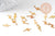 Breloques éclair laiton brut 14mm x 50 (G1664)