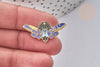 Broche insecte zamac doré 15x30mm, customisation vêtement, x1 (G7845)