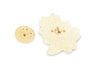 Broche pins Fleurs motif végétal doré émail,broche dorée, décoration veste, 30x25mm,x1 G5555