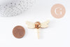 Broche pin's Libellule insecte ailé doré émaillé 40x32mm, x1 (G5551)