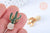 Broche pins cactus émail vert doré émail 25x14mm,broche dorée,décoration veste,x1 G6620
