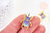 Broche pins insecte mystique doré émaillé,broche dorée, décoration veste, 28x19mm, x1 G5542