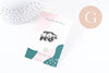 Broche pins ours motif montagne dorée émail noir 28.5mm,x1 (G5538)