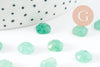 Cabochon carré aventurine naturelle 8x8mm, x1 (G9702)