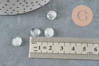 Cabochon carré cristal de roche naturel 8x8mm, x1 (G9684)