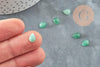 Cabochon goutte aventurine verte naturelle 8x6mm, x1 (G2273)