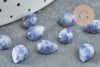 Cabochon goutte sodalite bleue 8x6mm, x1 (G2261)