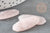 Cabochon hexagone quartz rose naturel 32mm, x1 (G2222)
