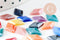 Cabochon losange verre irisé 12mmx7mm, x20 (G4808)