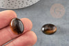Cabochon œil de tigre marron ovale, cabochon ovale, œil de tigre naturel, pierre naturelle,20x15mm, x1 G8056