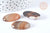 Cabochon ovale agate marron naturelle 29~30mm, x1 (G8024)