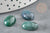 Cabochon ovale agate mousse naturelle 10x14mm, x1 (G2242)