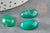 Cabochon ovale agate naturelle vert 18x13mm, x1 (G1972)