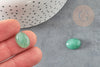 Cabochon ovale aventurine verte naturelle 14 x10mm, x1 (G2241)