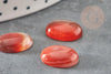 Cabochon ovale cornaline naturelle orange 10x14mm, x1 (G4483)