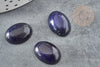 Cabochon ovale jade naturel bleu marine 16 x12mm, x1 (G2932)