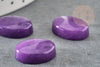 Cabochon ovale jade naturel viole 18x13mm, x1 (G2262)