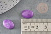 Cabochon ovale jade naturel violet 14x10mm, x1 (G2233)