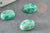 Cabochon ovale jaspe blanc vert naturel 8x10mm, x1 (G2450)