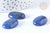 Cabochon ovale jaspe ondulé bleu foncé 25mm, x1 (G7652)
