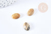 Cabochon ovale jaspe paysage naturel 14x10mm, x1 (G8660)