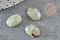 Cabochon ovale labradorite naturelle 10x14mm, x1 (G2432)