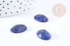Cabochon ovale lapis lazuli naturel facetté 18x13mm, x1 G8674