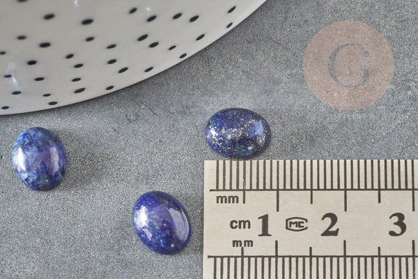 Cabochon ovale lapis lazulis naturelle 10x8mm, x1 (G1720)