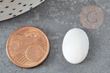 Cabochon ovale nacre blanche naturelle 16mm, x1 (G1964)