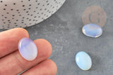 Cabochon ovale opalite blanche 18x13mm, x1 (G0480)