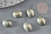 Cabochon ovale pyrite grise naturelle 10x8mm, x1 (G2053)