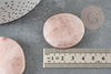 Cabochon ovale quartz rose naturel 43-50mm, x1 (G5056)
