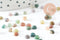 Cabochon rond agate indienne naturelle 4mm, x1 (G10030)