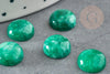 Cabochon rond agate naturelle verte 10mm, x1 (G2646)