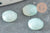 Cabochon rond amazonite bleue naturelle à facettes 8mm, x1 (G5638)