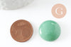 Cabochon rond aventurine verte naturelle 20mm, x1 (G9618)