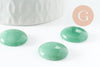 Cabochon rond aventurine verte naturelle 20mm, x1 (G9618)