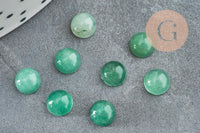 Cabochon rond aventurine verte naturelle 6mm, x1 (G0174)