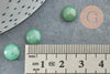 Cabochon rond aventurine verte naturelle 8mm, x1 (G2686)