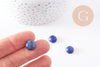 Cabochon rond bleu lapis lazulis naturel 12mm, x1 (G2656)