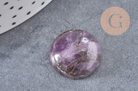 Cabochon rond dôme pierre naturelle 18mm, x1 (G10834)