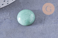 Cabochon rond dôme pierre naturelle et de synthèse 18mm, x1 (G10711)