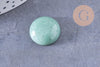 Cabochon rond dôme pierre naturelle et de synthèse 18mm, x1 (G10711)