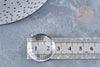 Cabochon rond en Plexiglas transparent 22m, x1 (G8198)