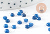 Cabochon rond jade naturel bleu 4mm, x1 (G9967)