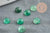 Cabochon rond onyx verte naturelle 4mm, x1 (G3409)