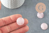 Cabochon rond quartz rose 20mm, x1 (G9612)